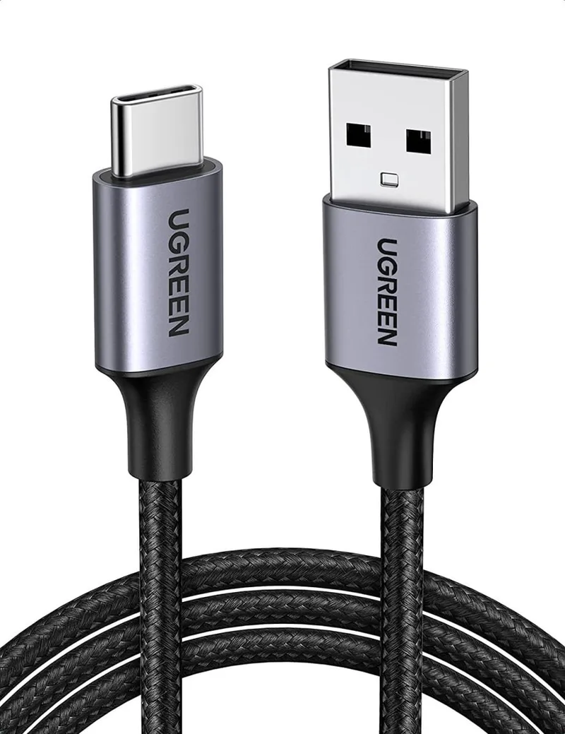 Ugreen 60126 USB-kabel 1 m USB C USB A 0,48 Gbit/s Zwart fra UGREEN i Grå – produktbillede