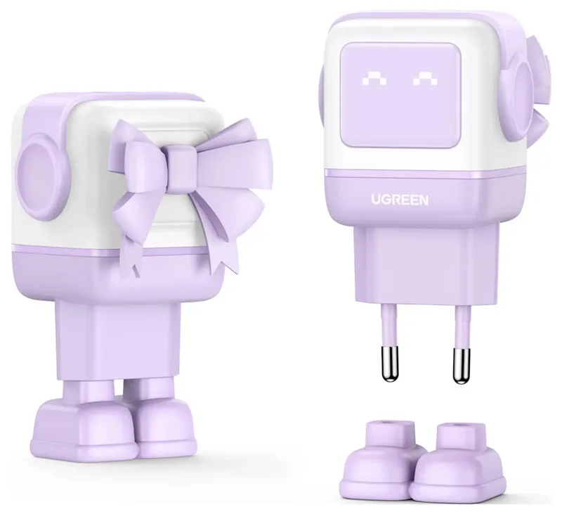 Uno RG USB-oplader 65 W 2x USB-C, 1x USB-A USB PD Binnen GaN by UGREEN in Pink – product photo
