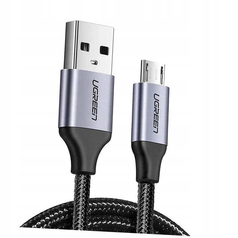 US290 Kabel USB-A naar Micro USB 2.4A 1m Grijs fra UGREEN – produktbillede