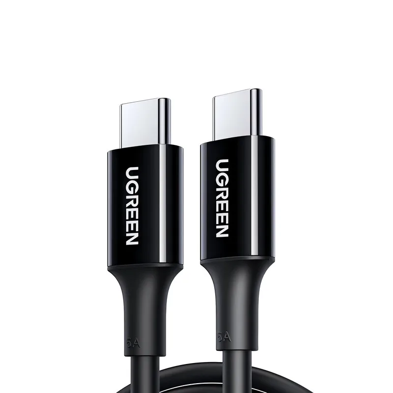 US300 USB-C / USB-C Kabel, 480 Mb/s, 5 A, 1 m – schwarz från UGREEN – produktbild