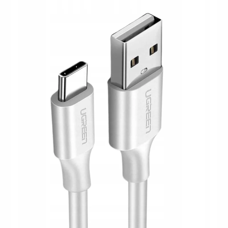 USB-A naar USB-C Kabel 0.25m - Snel Laden QC 3.0 fra UGREEN i Hvid – produktbillede