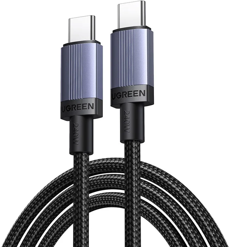 Usb-C Naar Usb-C Kabel 240W 2M Voor Telefoons Computers Snel by UGREEN in Grey – product photo