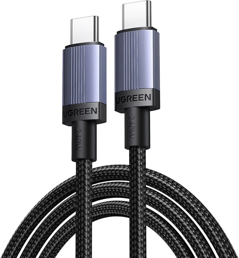 Usb-C Naar Usb-C Kabel 240W Voor Iphones 12, 13, 14, 3M by UGREEN in Transparent – product photo