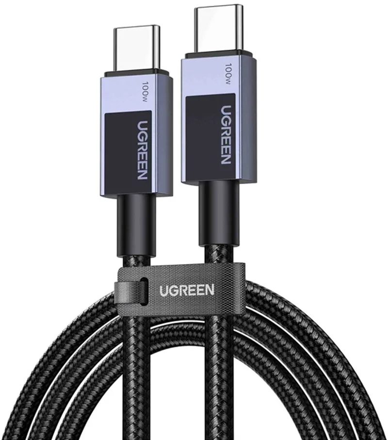 Usb-C Naar Usb-C Telefoon Oplaadkabel 5A Stroomafgifte by UGREEN in Transparent – product photo