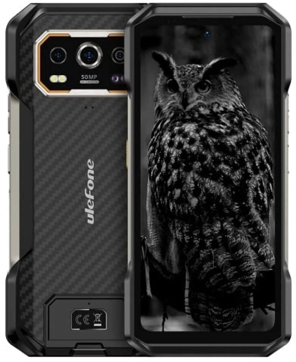 Rugged Smartphone Ulefone Armor 27 4G G99 12GB 256GB 10600-33W A14, Night van Ulefone in Zwart – productfoto