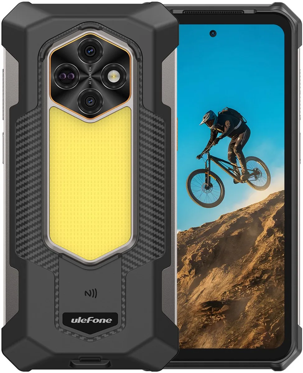 RugKing 5 Pro Rugged Smartphone 4G T7250 8GB 256GB 20000-33W A16, Night, Light de Ulefone – photo produit