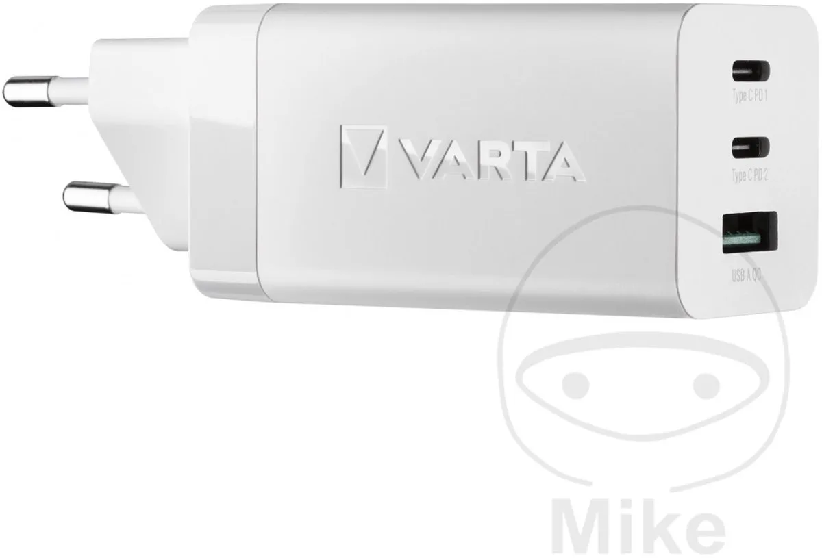 Varta 57956 101 401 Ladegerät für Mobilgeräte Universal AC Schnellladen Innenbereich von Varta in Weiß – Produktfoto
