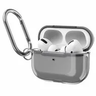 AirPods Pro / AirPods Pro 2 hoesje - TPU - Split series - Zwart (transparant) van Watchbandjes-shop – productfoto