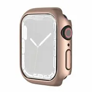 Apple Watch 45mm Hard case (open front) - Rosé goud - Geschikt voor Apple Watch 45mm de Watchbandjes-shop – photo produit