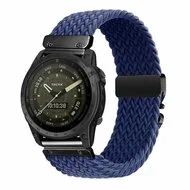 Braided nylon band met parachute sluiting - Blauw - Garmin Forerunner 745 / 935 / 945 / 955 / 965 / 970 van Watchbandjes-shop – productfoto
