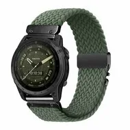Braided nylon band met parachute sluiting - Groen - Garmin Fenix 9 / 9 pro - 43mm by Watchbandjes-shop – product photo
