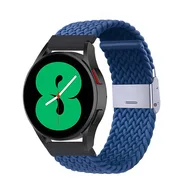 Braided nylon bandje - Blauw - Huawei Watch 5 - 46mm by Watchbandjes-shop – product photo