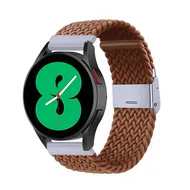 Braided nylon bandje - Bruin - Samsung Galaxy Watch Active 2 by Watchbandjes-shop – product photo