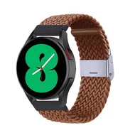 Braided nylon bandje - Bruin - Xiaomi Redmi Watch 5 Active / Redmi Watch 5 Lite by Watchbandjes-shop – product photo