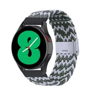 Braided nylon bandje - Groen / grijs - Huawei Watch GT 2 Pro / GT 3 Pro - 46mm van Watchbandjes-shop – productfoto