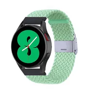 Braided nylon bandje - Lichtgroen - Huawei Watch GT 5 (Pro) / GT 4 / GT 3 / GT 2 - 46mm van Watchbandjes-shop – productfoto