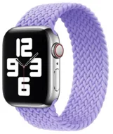 Braided Solo Loop nylon bandje - Maat: S - Lila - Geschikt voor Apple Watch 44mm / 45mm / 46mm / 49mm de Watchbandjes-shop – photo produit