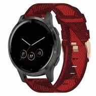 Canvas nylon bandje - Rood - Huawei Watch 5 - 42mm van Watchbandjes-shop – productfoto
