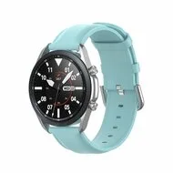 Classic leren bandje - Blauw - Samsung Galaxy Watch Active 2 van Watchbandjes-shop – productfoto