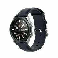 Classic leren bandje - Donkerblauw - Huawei Watch GT 2 Pro / GT 3 Pro - 46mm van Watchbandjes-shop – productfoto