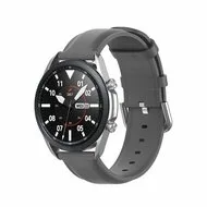 Classic leren bandje - Grijs - Samsung Galaxy Watch 4 Classic - 42mm & 46mm by Watchbandjes-shop – product photo