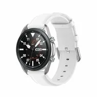 Classic leren bandje - Wit - Samsung Galaxy Watch 3 - 45mm van Watchbandjes-shop – productfoto