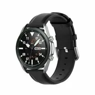 Classic leren bandje - Zwart - Huawei Watch 4 (pro) / 3 (pro) / Ultimate / Ultimate 2 by Watchbandjes-shop – product photo
