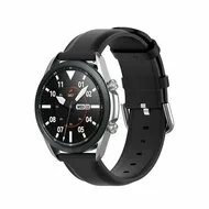 Classic leren bandje - Zwart - Xiaomi Mi Watch / Xiaomi Watch 2 / Xiaomi Watch S1 / S2 / S3 / S4 (47mm) by Watchbandjes-shop – product photo