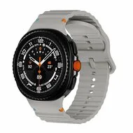 Classic Wave siliconen band - Grijs - Samsung Galaxy Watch 8 Classic - 46mm by Watchbandjes-shop – product photo