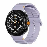 Classic Wave siliconen band - Paars - Samsung Galaxy Watch 8 Classic - 46mm van Watchbandjes-shop – productfoto