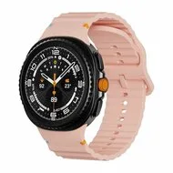 Classic Wave siliconen band - Roze - Samsung Galaxy Watch 8 Classic - 46mm van Watchbandjes-shop – productfoto