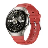 Contour siliconen band 'True Fit' - Rood - Huawei Watch 5 - 46mm by Watchbandjes-shop – product photo