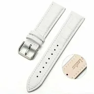 Crocodile leren bandje - Wit - Samsung Galaxy Watch 3 - 45mm by Watchbandjes-shop – product photo