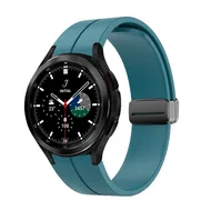 D-buckle sportbandje - Blauwgroen - Samsung Galaxy Watch 4 Classic - 42mm & 46mm fra Watchbandjes-shop – produktbillede