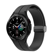 D-buckle sportbandje - Zwart - Samsung Galaxy Watch 4 Classic - 42mm & 46mm van Watchbandjes-shop – productfoto