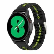Dot Pattern bandje - Zwart met geel - Xiaomi Mi Watch / Xiaomi Watch 2 / Xiaomi Watch S1 / S2 / S3 / S4 (47mm) van Watchbandjes-shop – productfoto