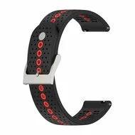 Dot Pattern bandje - Zwart met rood - Garmin Vivoactive 6 / Vivoactive 5 / Vivoactive 3 by Watchbandjes-shop – product photo