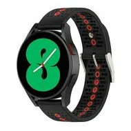 Dot Pattern bandje - Zwart met rood - Xiaomi Redmi Watch 5 Active / Redmi Watch 5 Lite by Watchbandjes-shop – product photo