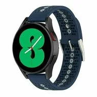 Dot Pattern siliconen bandje - Donkerblauw - Huawei Watch GT 6 / GT 7 / GT 6 pro / GT 7 pro - 46mm by Watchbandjes-shop – product photo