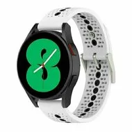 Dot Pattern siliconen bandje - Wit - Huawei Watch 5 - 46mm by Watchbandjes-shop – product photo