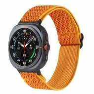 Elastische solo loop nylon bandje - Oranje - Samsung Galaxy Watch 9 - 40mm / 44mm by Watchbandjes-shop – product photo