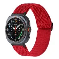 Elastische solo loop nylon bandje - Rood - Samsung Galaxy Watch 8 - 40mm / 44mm by Watchbandjes-shop – product photo