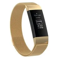 Fitbit Charge 3 & 4 milanese bandje - Maat: Large - Goud de Watchbandjes-shop – photo produit