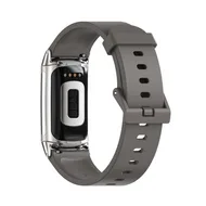 FitBit Charge 5 & 6 Extra soft siliconen bandje - Grijs van Watchbandjes-shop – productfoto