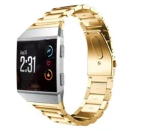 Fitbit Ionic - Schakelarmband Stainless Steel bandje - Goud by Watchbandjes-shop – product photo