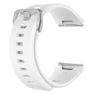 Fitbit Ionic siliconen bandje met gesp - Maat: Large - wit by Watchbandjes-shop – product photo