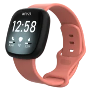 Fitbit Versa 3 & 4 / Sense 1 & 2 Sportbandje - Koraal - Maat: M/L by Watchbandjes-shop – product photo