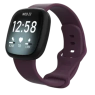 Fitbit Versa 3 & 4 / Sense 1 & 2 Sportbandje - Paars - Maat: S/M de Watchbandjes-shop – photo produit