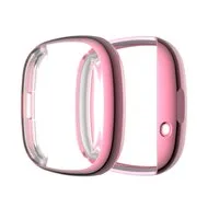 Fitbit Versa 3 / Sense Soft TPU case (volledig beschermd) - Roze van Watchbandjes-shop – productfoto
