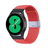 Garmin Forerunner 255 & 570 - 47mm - Braided nylon bandje - Lichtrood by Watchbandjes-shop – product photo